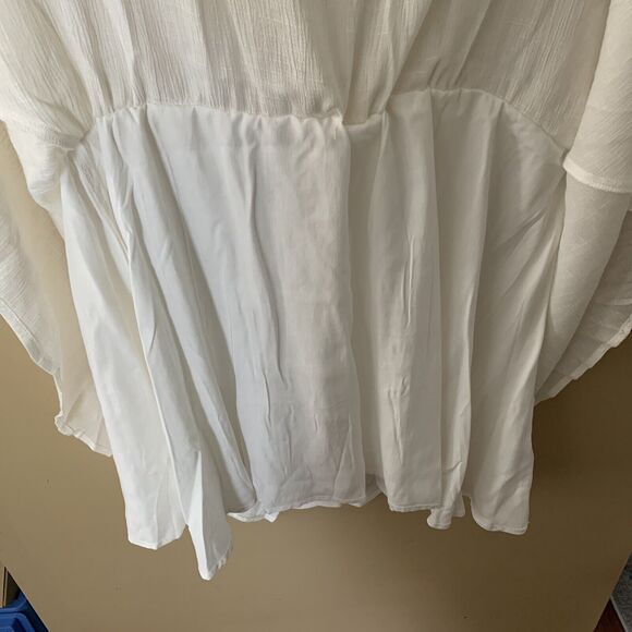 NWT Heartloom Ivory Chiffon Dress Size Small Women’s Lined Drawstring Waist B2 - Picture 5 of 7